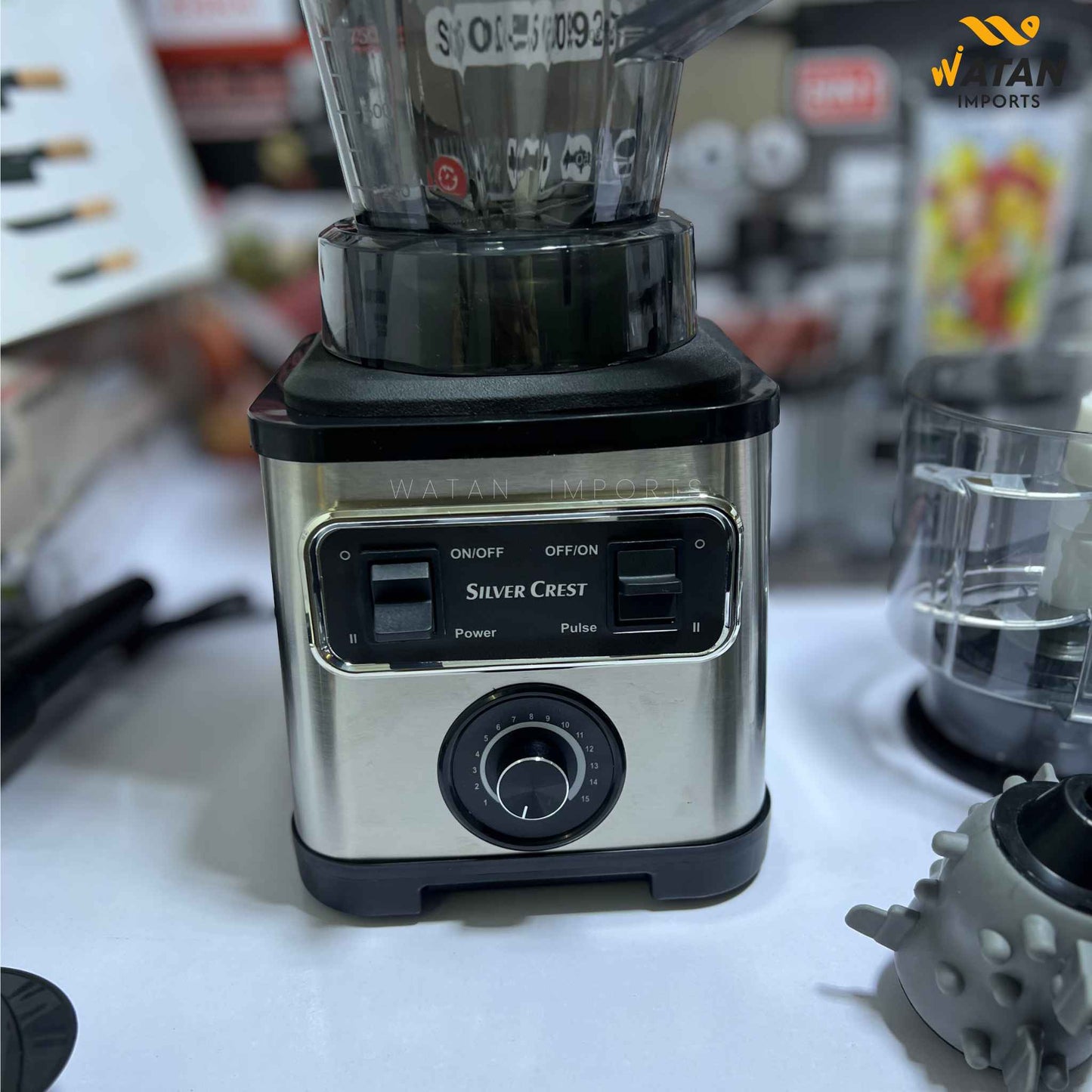 Silver Crest 8-in-1 Multi-Purpose Juicer Blender | Powerful Motor | Dry & Wet Grinder | Food Processor