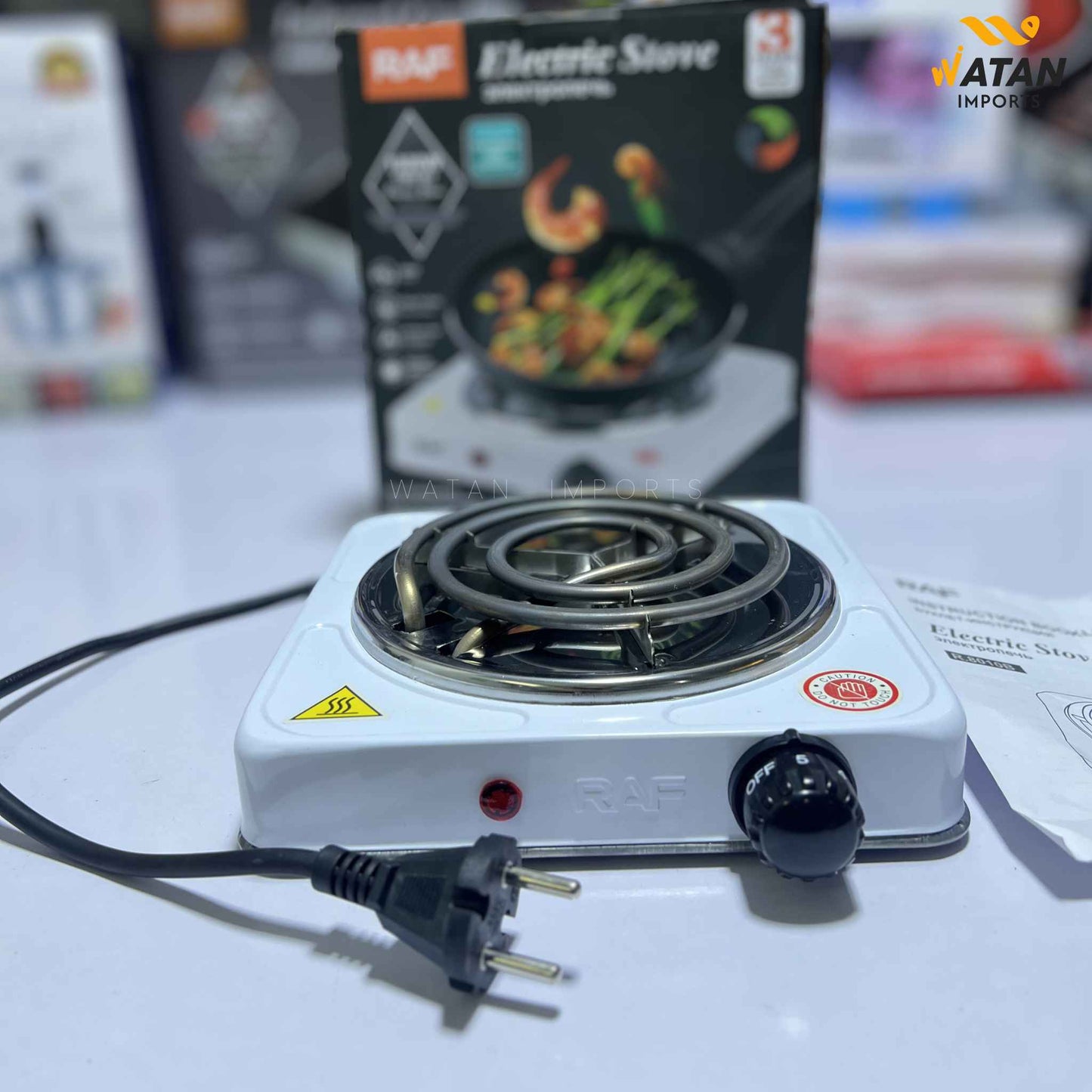 RAF Electric Single Stove 1000W