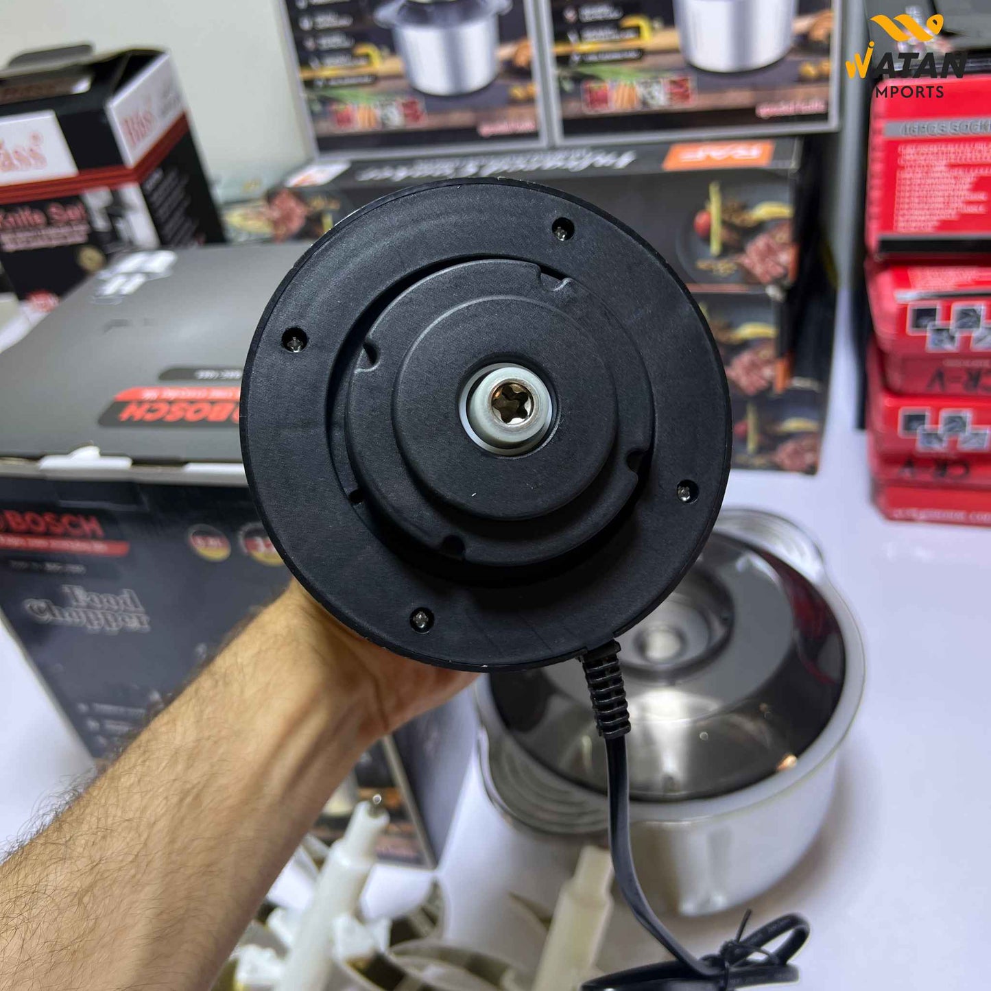 Bosch 1000W Heavy-Duty Chopper – Solve Tough Meat, Onion & Vegetable Chopping in Seconds | 5L Stainless Steel Bowl