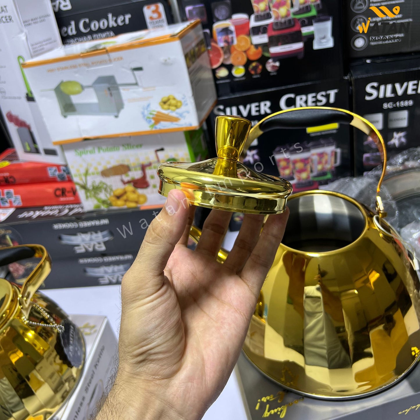 Hous Roland Kettle – Stainless Steel Body – 3 Liter / 2 Liter Capacity – Durable & Elegant