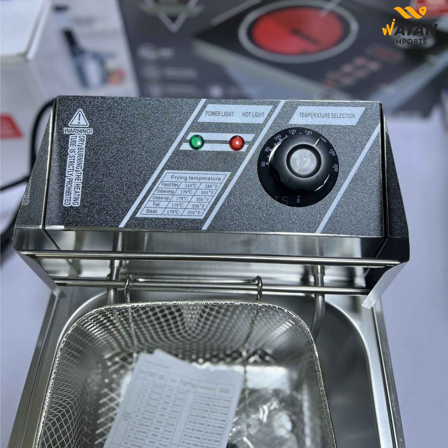 Avinas 6.8L Deep Fryer – 2800W Powerful Stainless Steel Fryer