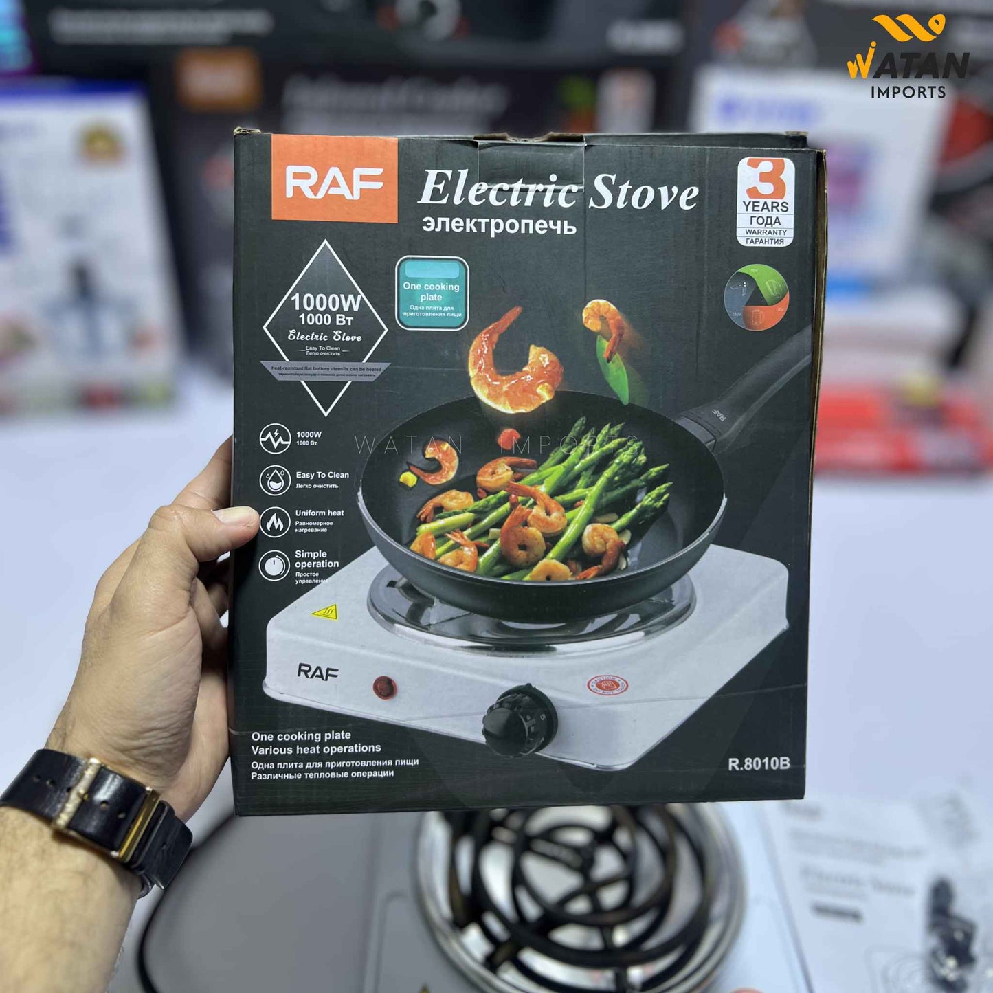 RAF Electric Single Stove 1000W