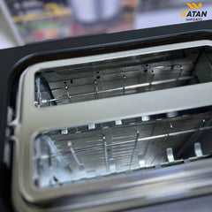 Silver Crest Digital Toaster with LED Display & Bagel Function - 2 Slice Stainless Steel