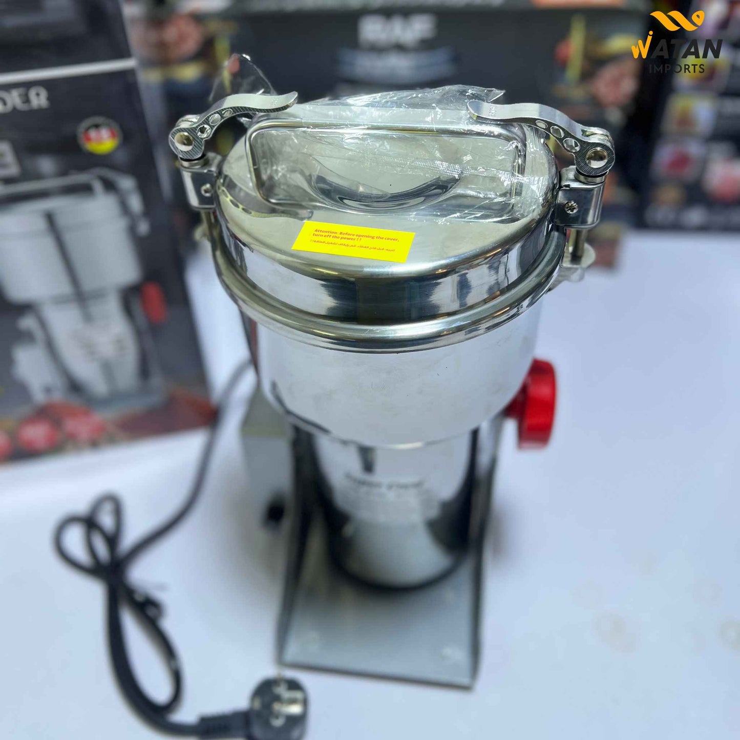 Super Crest 500gm Commercial Electric Powder Grinder | 2000W High-Speed Spice & Grain Mill Machine