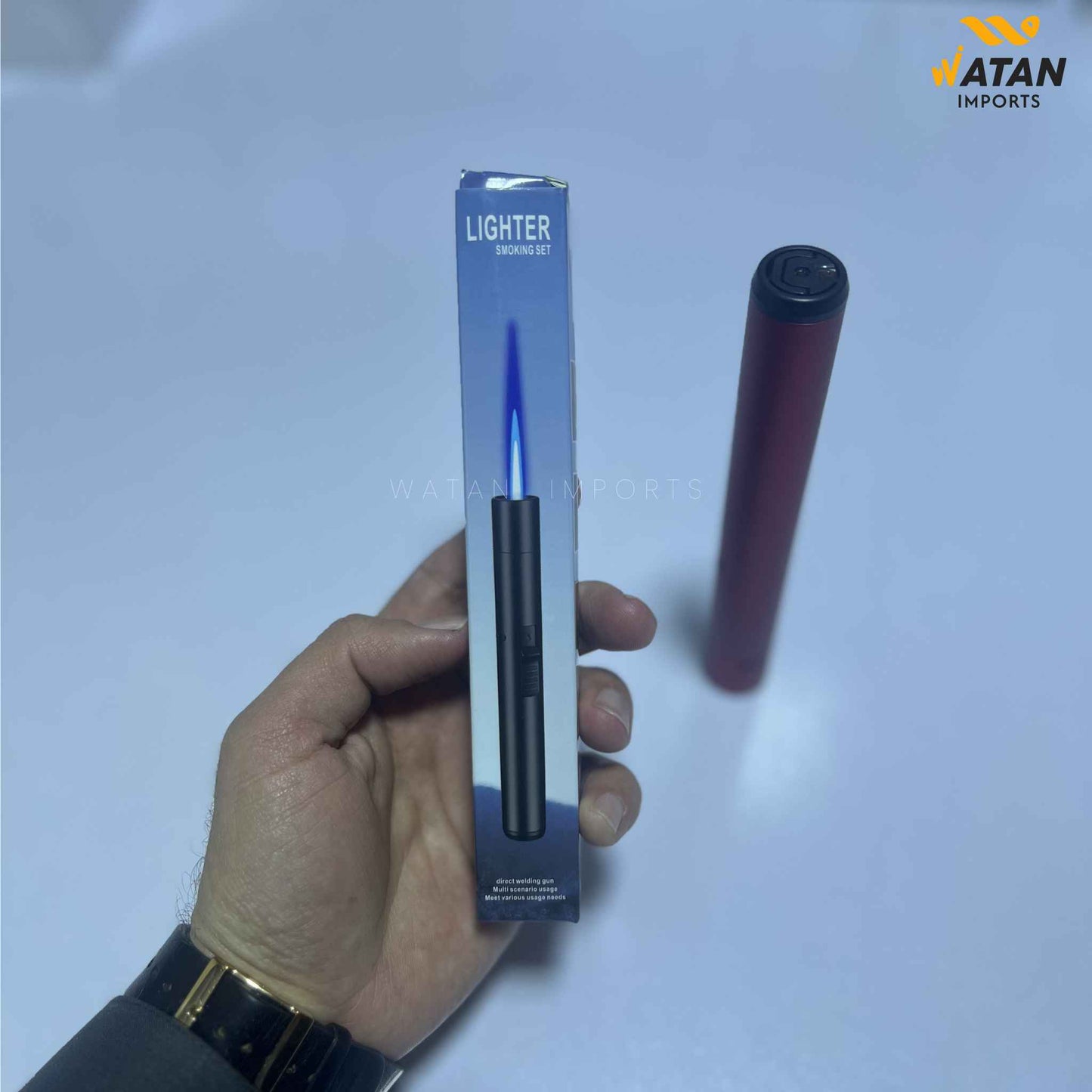 Butane Refill Gas Lighter | Windproof | Reusable Flame Lighter