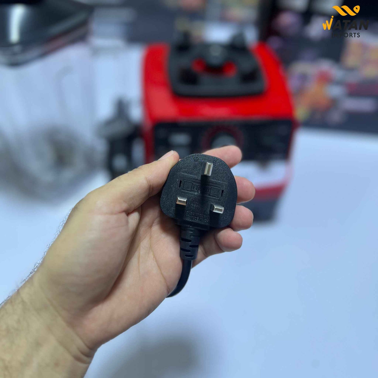 Silver Crest Heavy Duty German Powerful Blender 2 in 1 4500 Watts Power Full Motor 2.0l Large Capacity Unbreakable Jug and 600ml Chopper Multifunctional Blender for Smoothie Milkshake Juicer Ice Crusher Electric Grain Grinder 15 Rotating Speeds, Red