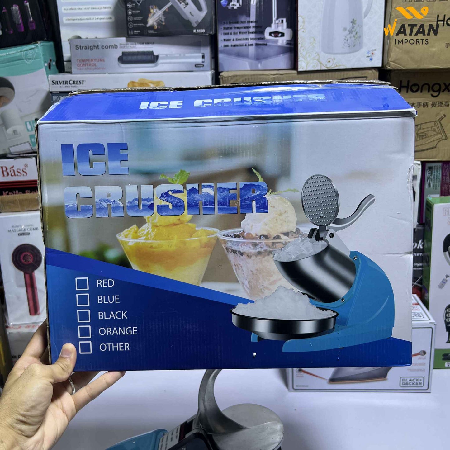 Powerful Ice Crusher – 380W High-Speed Electric Ice Crushing Machine