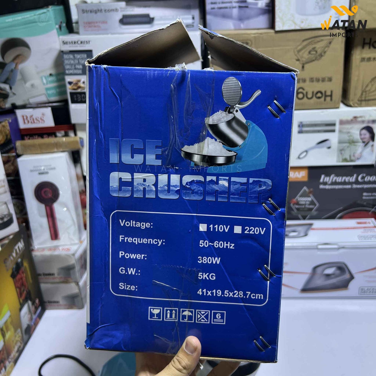 Powerful Ice Crusher – 380W High-Speed Electric Ice Crushing Machine