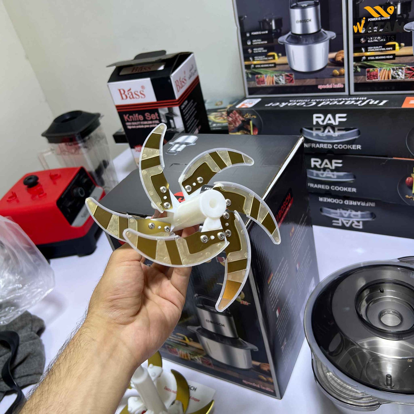 Bosch 1000W Heavy-Duty Chopper – Solve Tough Meat, Onion & Vegetable Chopping in Seconds | 5L Stainless Steel Bowl