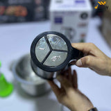 Silver Crest 2 in 1 Chopper – 3L Stainless Steel Bowl | 300W Powerful Motor | Electric + Manual Shaft
