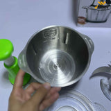 Silver Crest 2 in 1 Chopper – 3L Stainless Steel Bowl | 300W Powerful Motor | Electric + Manual Shaft