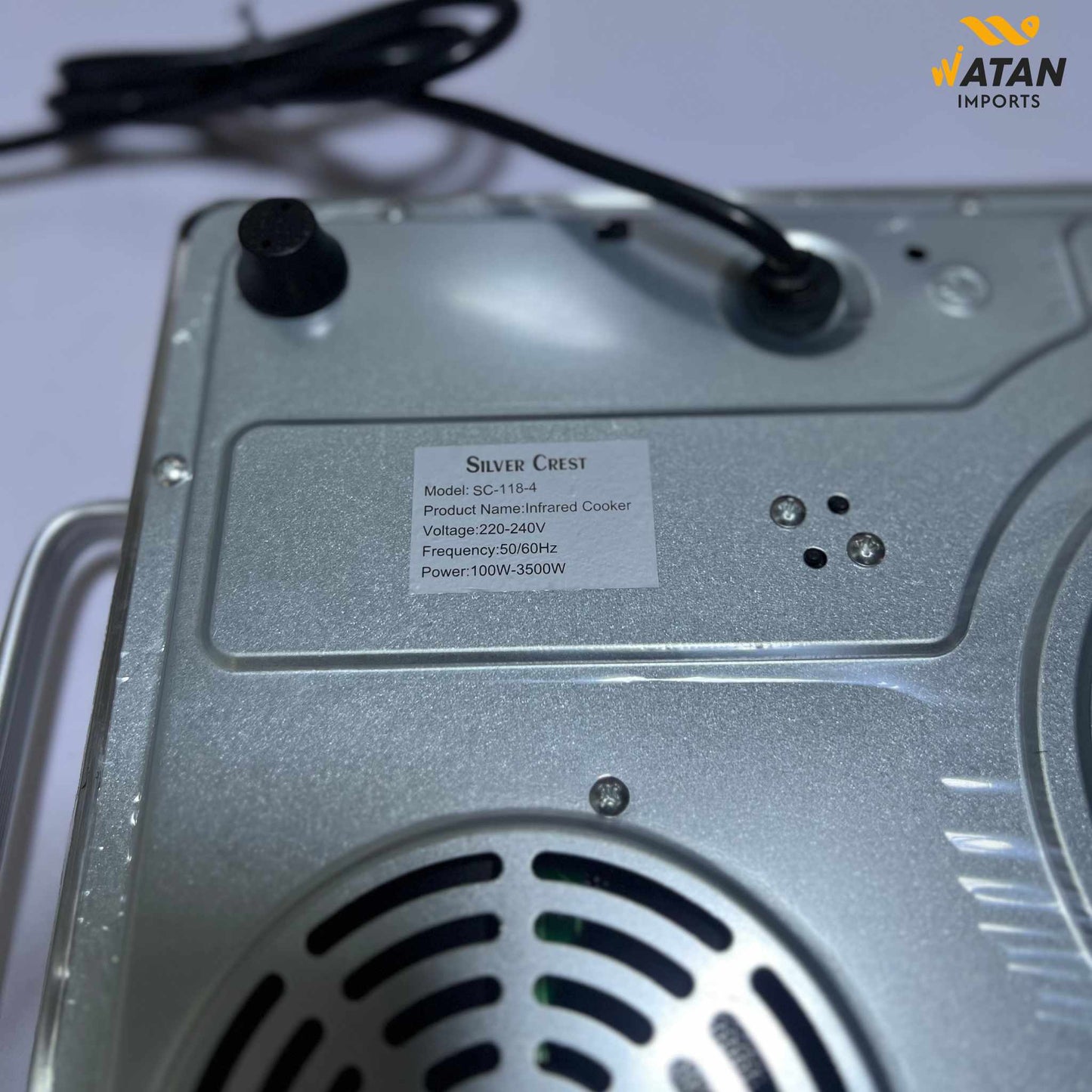 Silver Crest Electric Ceramic Hot Plate – Safe, Stylish & Quick Cooking