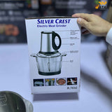 Silver Crest 2 in 1 Chopper – 3L Stainless Steel Bowl | 300W Powerful Motor | Electric + Manual Shaft