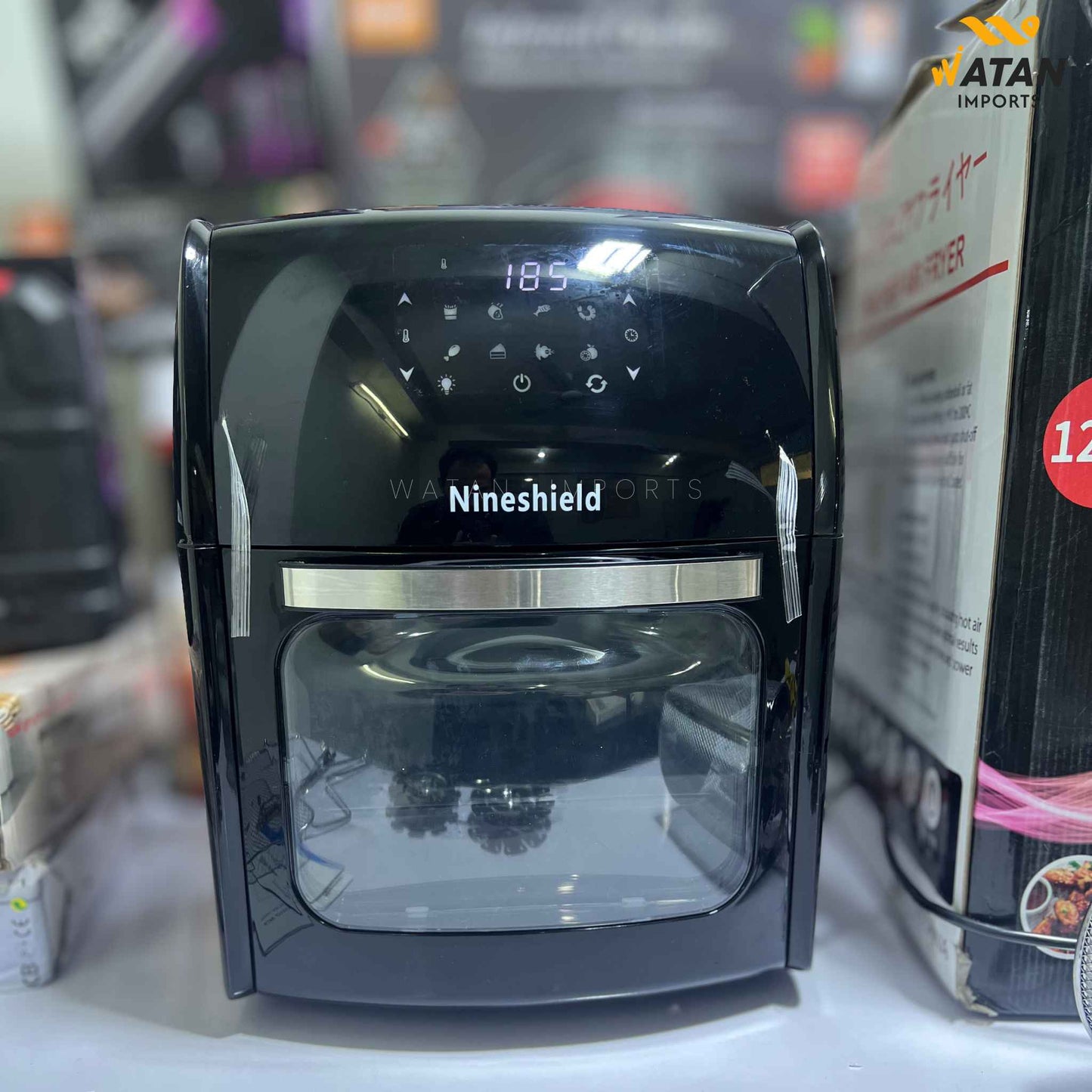 NineShield 12.5L Air Fryer | 1800W Power | Hot Air Technology | Digital Temperature Control 0–200°C
