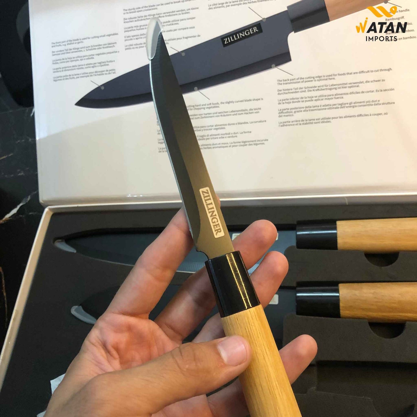 Zillinger Japanese 4-Piece Knife Set -Precision Crafted for Masterful Cooking