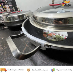 Heavy Duty Lazer Coated Karahi Pan | Non-Stick & Easy to Clean