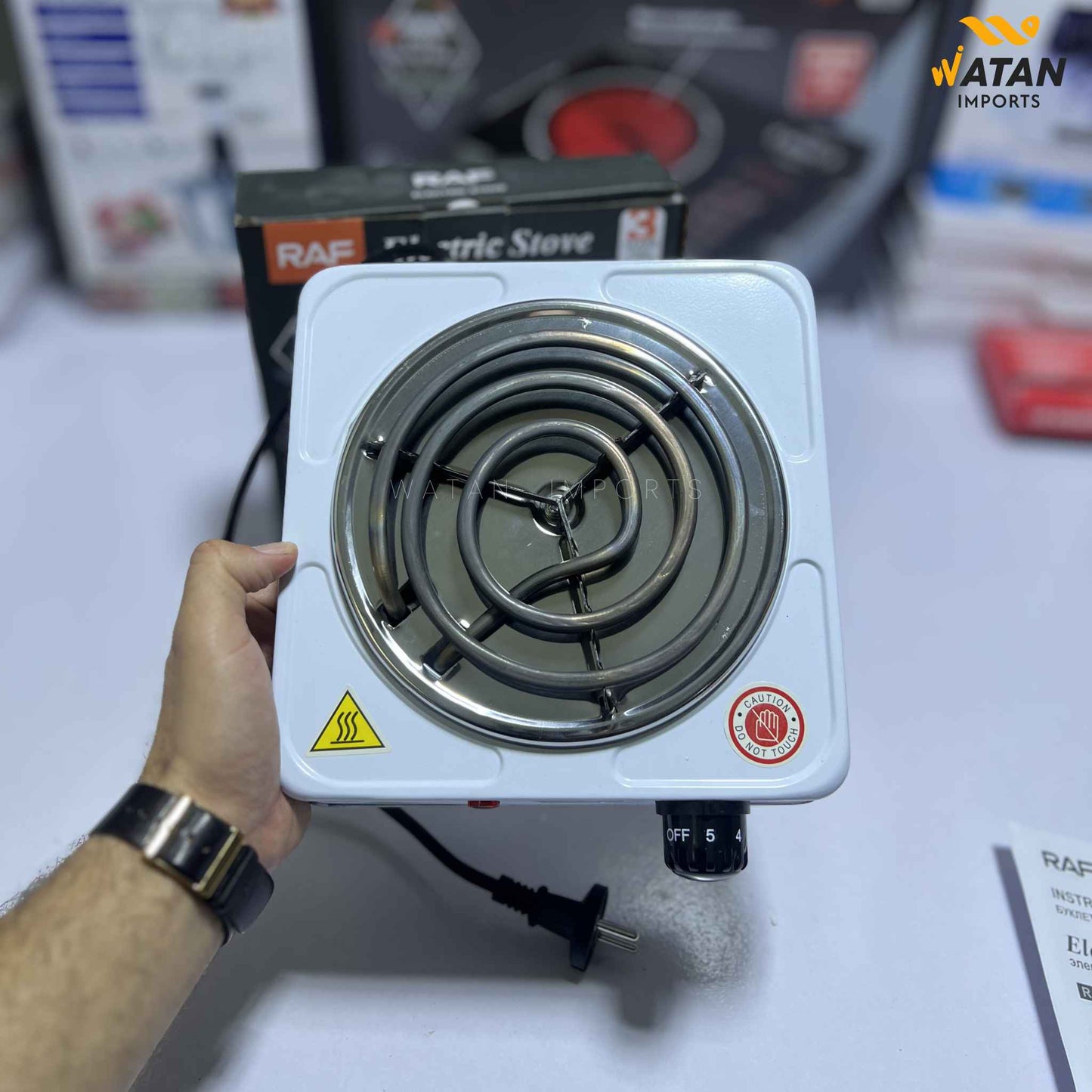 RAF Electric Single Stove 1000W