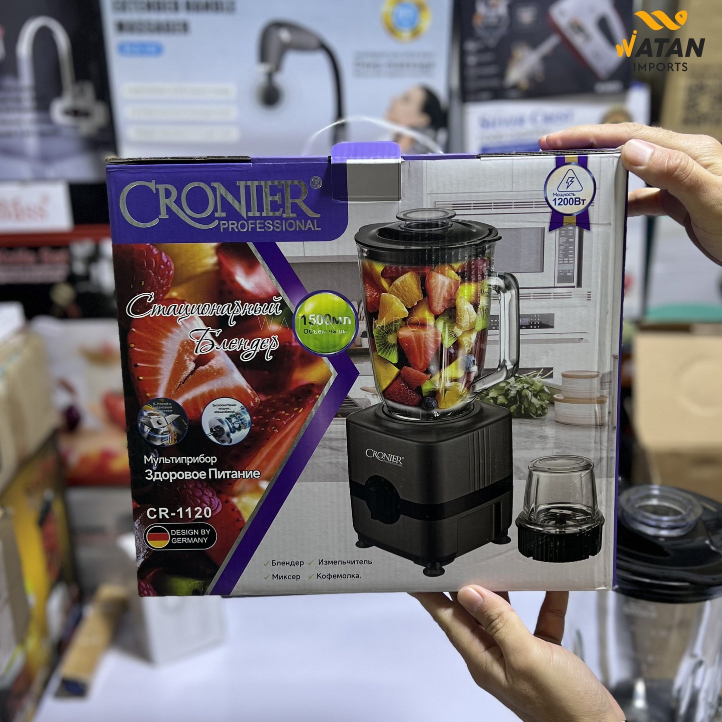 Cronier Professional CR-1120 Multi-Purpose Blender – 1200W