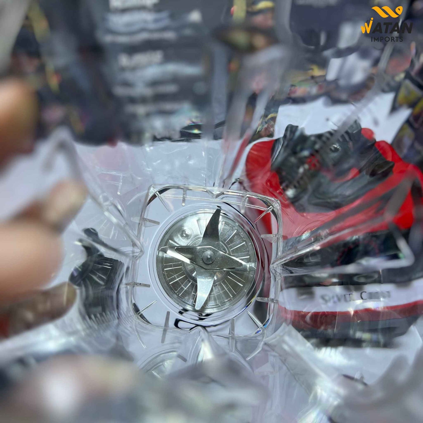 Silver Crest Heavy Duty German Powerful Blender 2 in 1 4500 Watts Power Full Motor 2.0l Large Capacity Unbreakable Jug and 600ml Chopper Multifunctional Blender for Smoothie Milkshake Juicer Ice Crusher Electric Grain Grinder 15 Rotating Speeds, Red