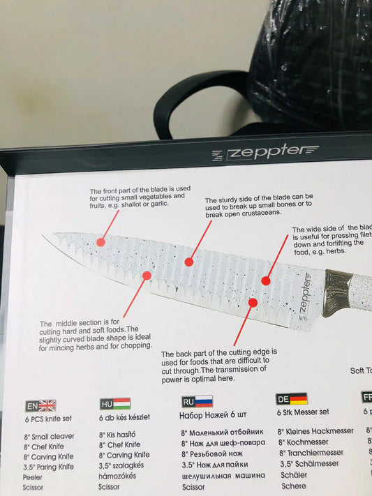 Zeppter 6-Piece Knife Set – Sharp. Strong. Easy to Use.